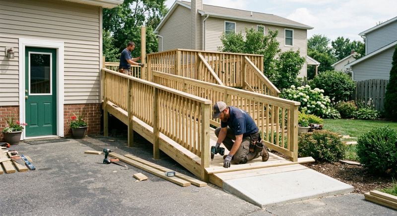 Wood Ramp Installation in Wilmington, NC